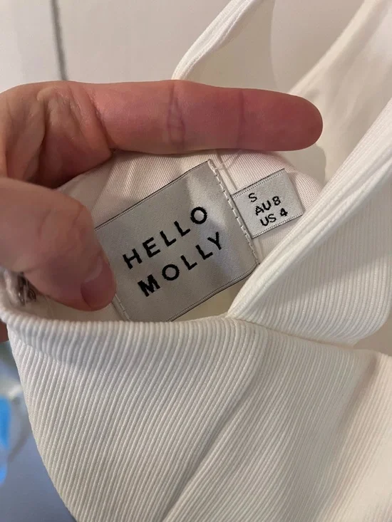 Hello Molly White V-Neck Maxi Dress with Strappy Back - Picture 3 of 3